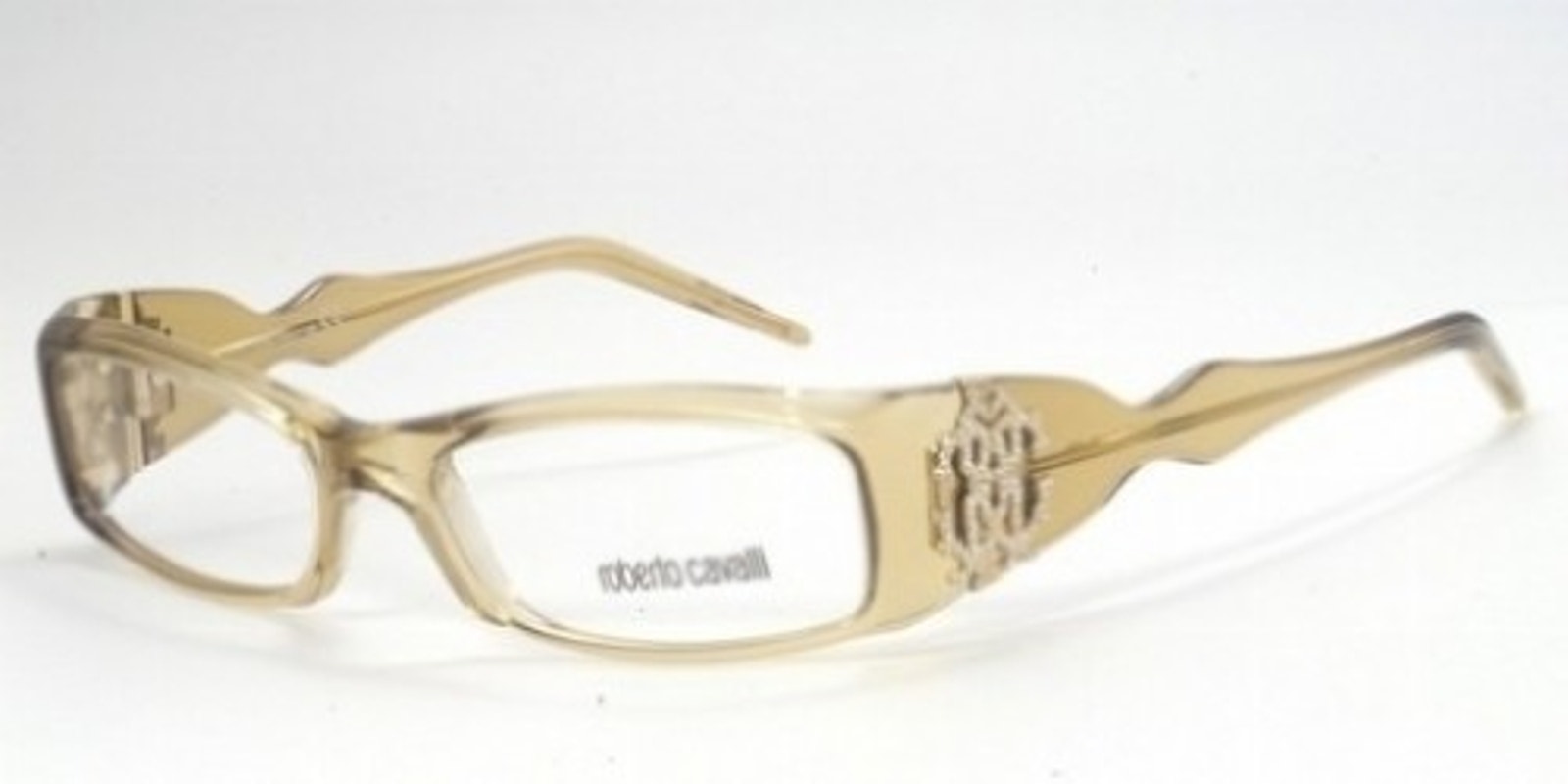 Roberto Cavalli Megara 265 Q43 Eyeglasses Frames Dark Honey Italy Women Disconti
